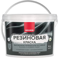 Краска фасадная резиновая NEOMID Белая RAL 9003 14 кг Краска фасадная резиновая NEOMID Белая RAL 9003 14 кг