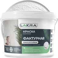 Краска фактурная акриловая ЛАКРА Белая матовая 18 кг Краска фактурная акриловая ЛАКРА Белая матовая 18 кг